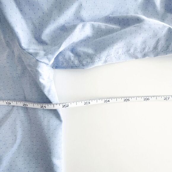 Calvin Klein Mens Slim Fit Non Iron Shirt Button Down Long Sleeve Blue Medium - Picture 7 of 7